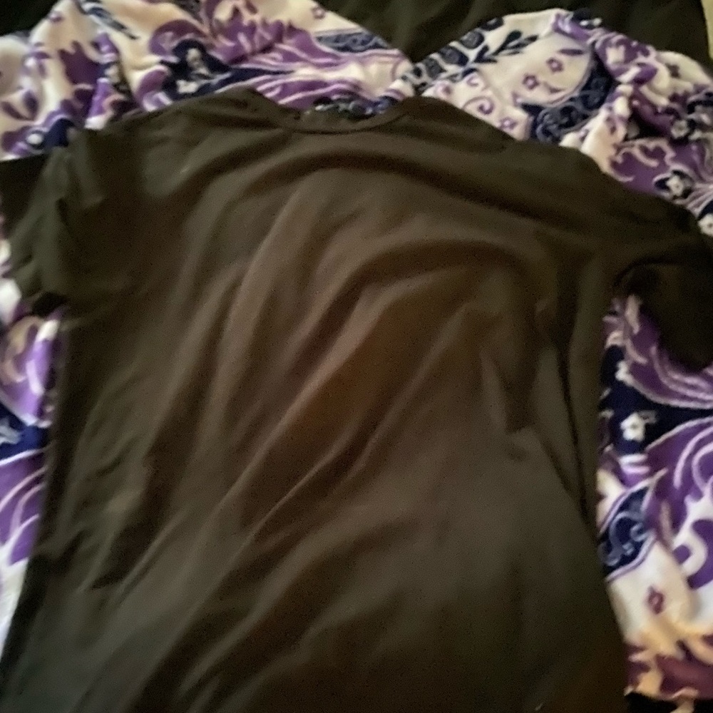 front side is all black and the back side has the wings